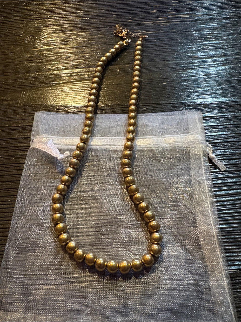 Gold Beaded Women's Necklace